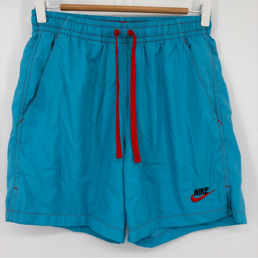 Nike Sportswear Shorts Woven NSW AR2382-447 Aqua Blue Swim Small